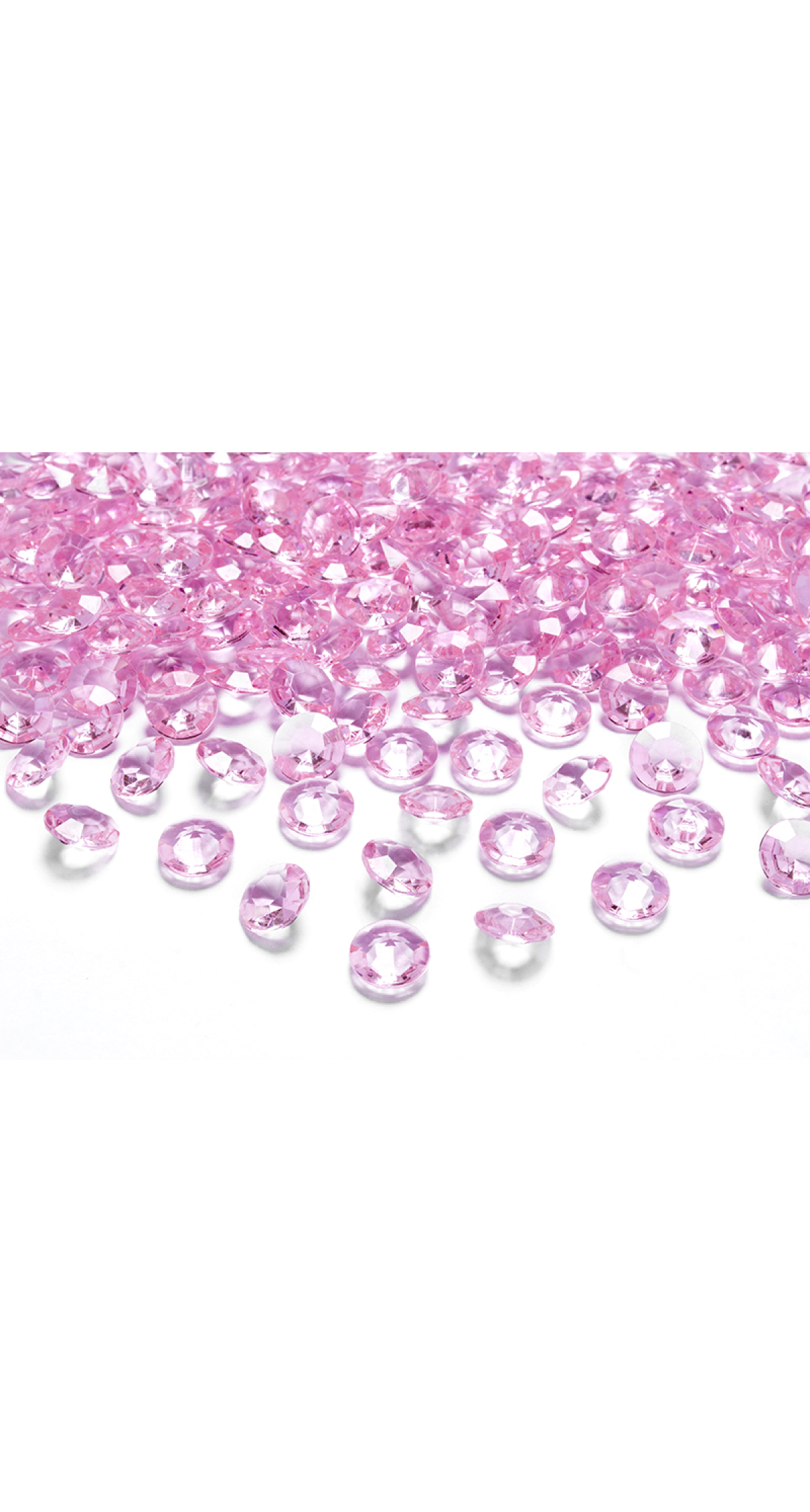 Diamond Confetti, Light Pink, 12mm (1 pkt / 100 pc.)