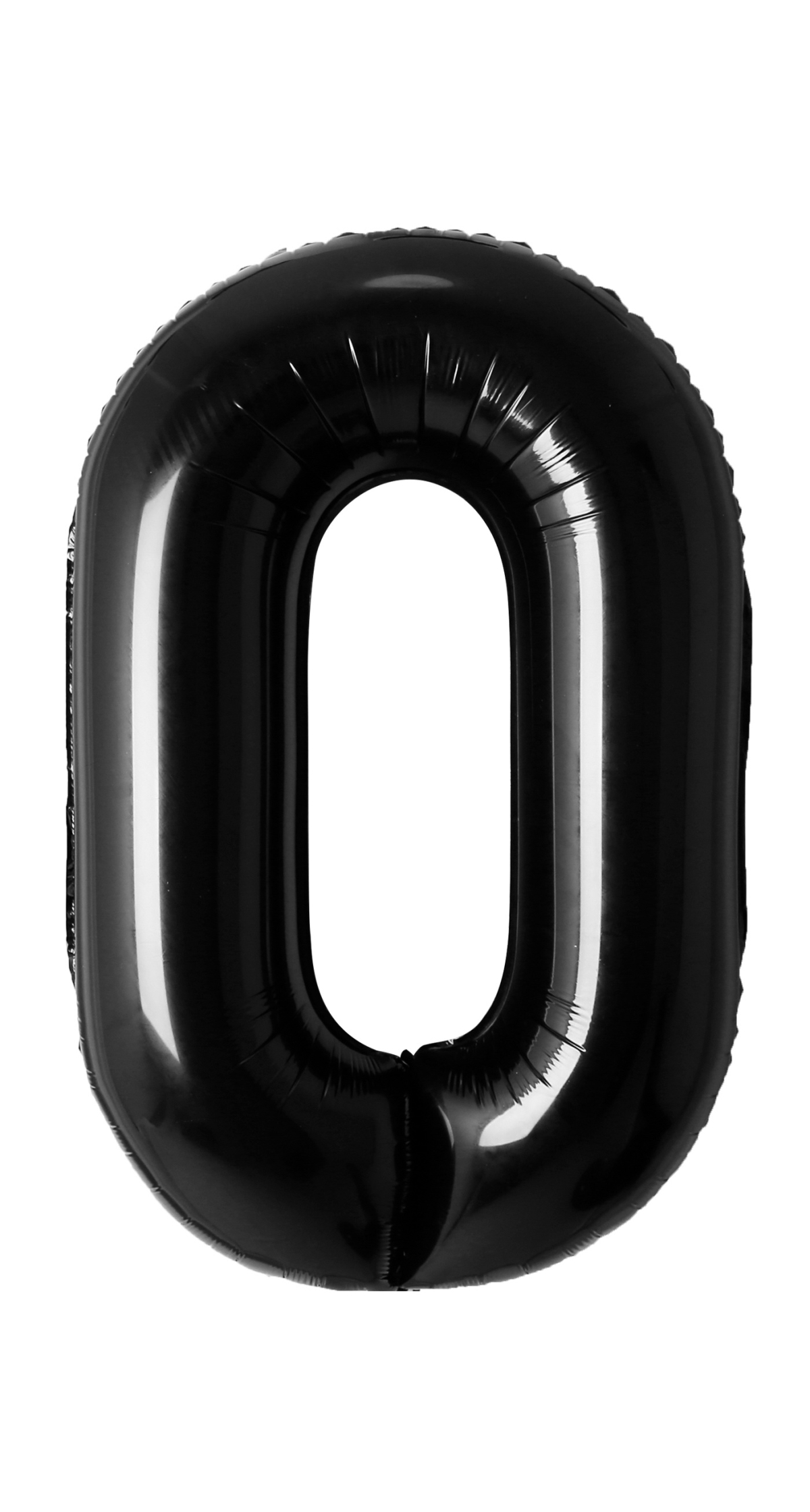 34 Inch Foil Balloon Number 0 - Black