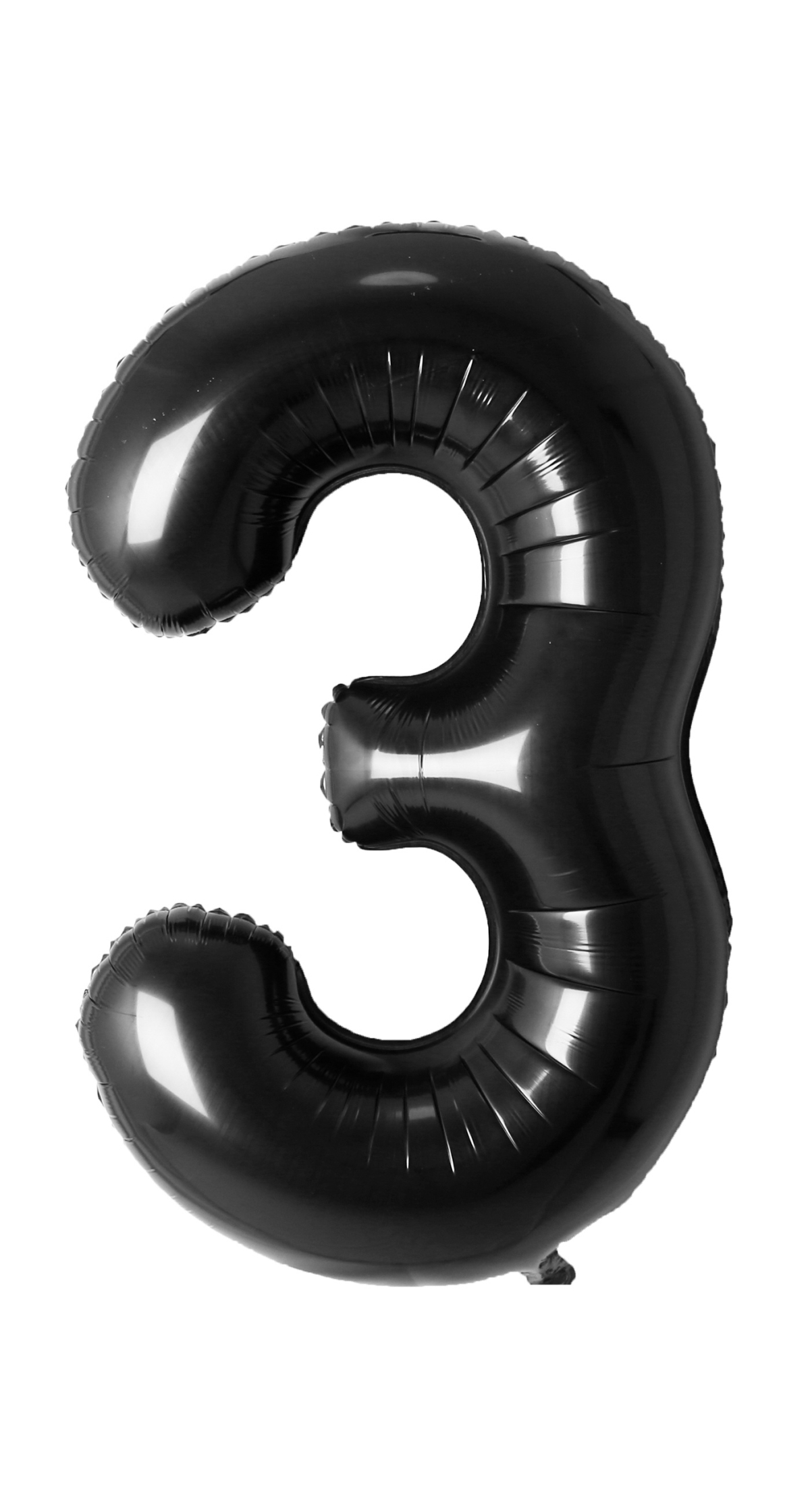 34 Inch Foil Balloon Number 3 - Black