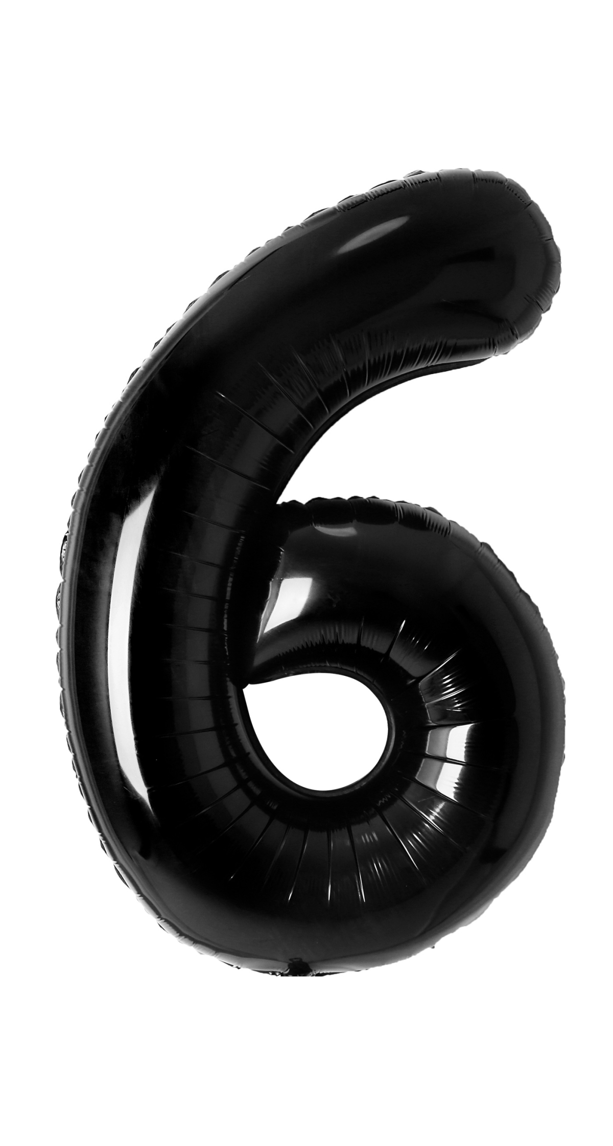 34 Inch Foil Balloon Number 6 - Black