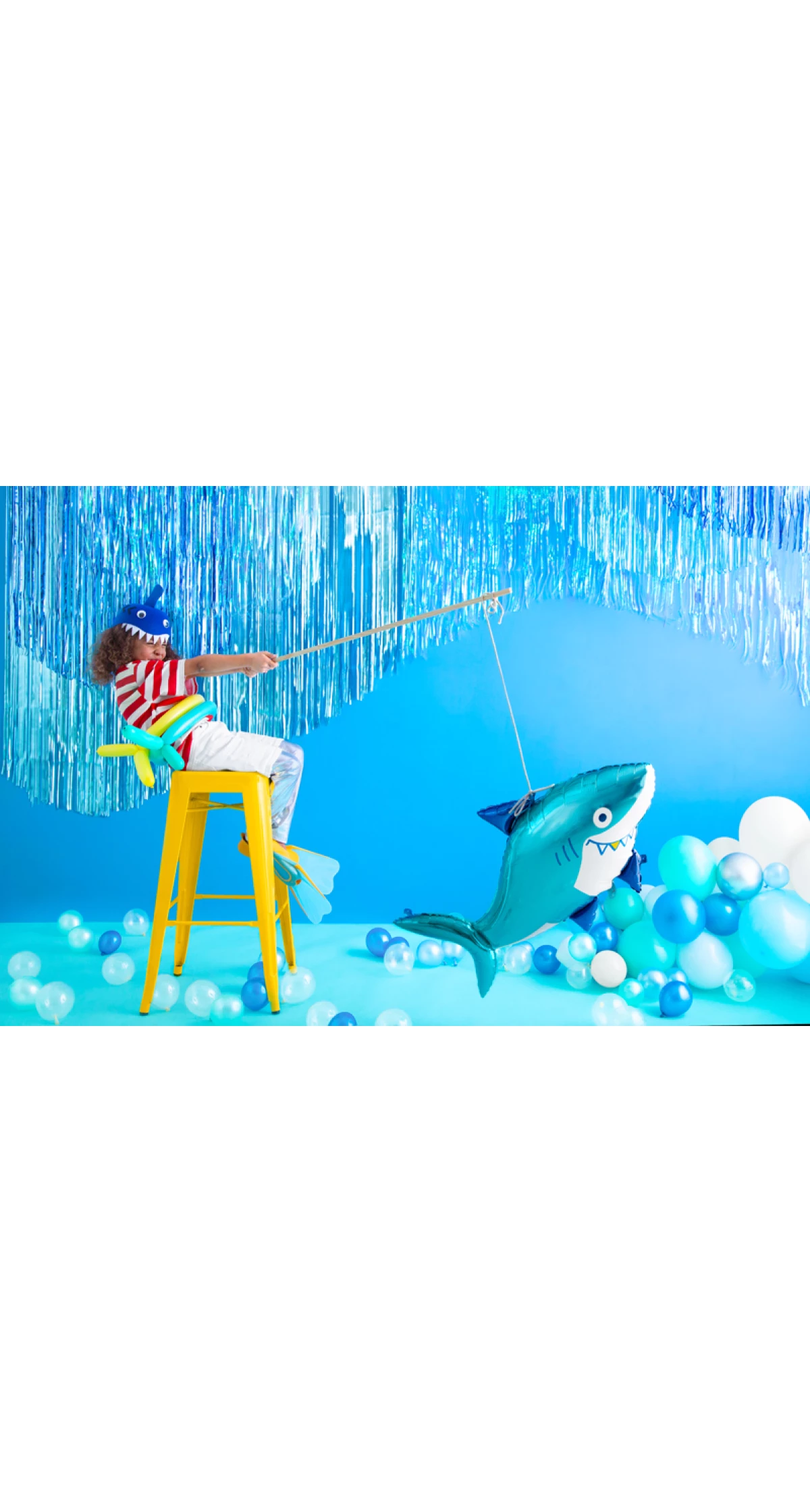 Party Backdrop Curtain Blue, 90 x 250cm