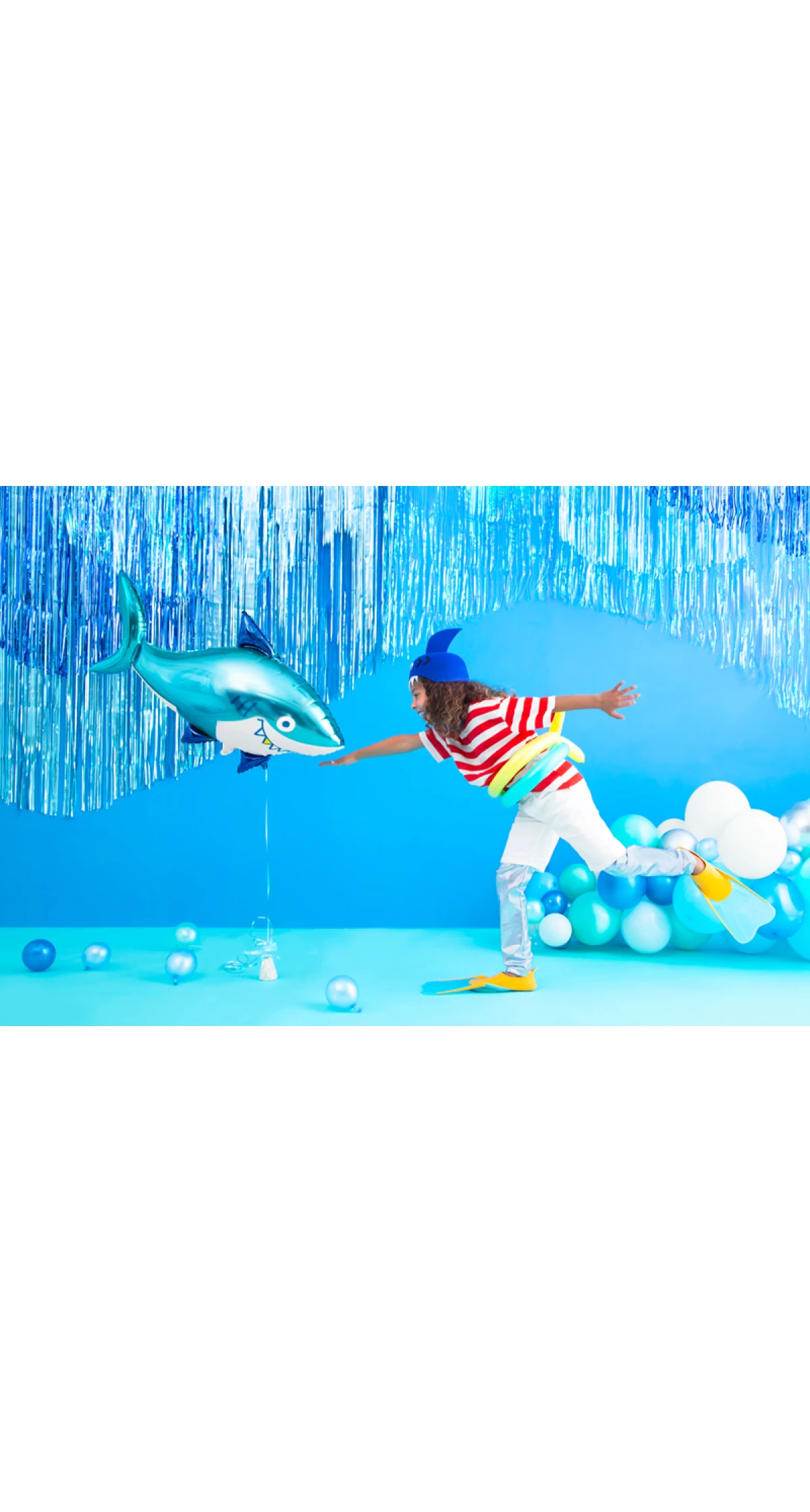 Party Backdrop Curtain Blue, 90 x 250cm