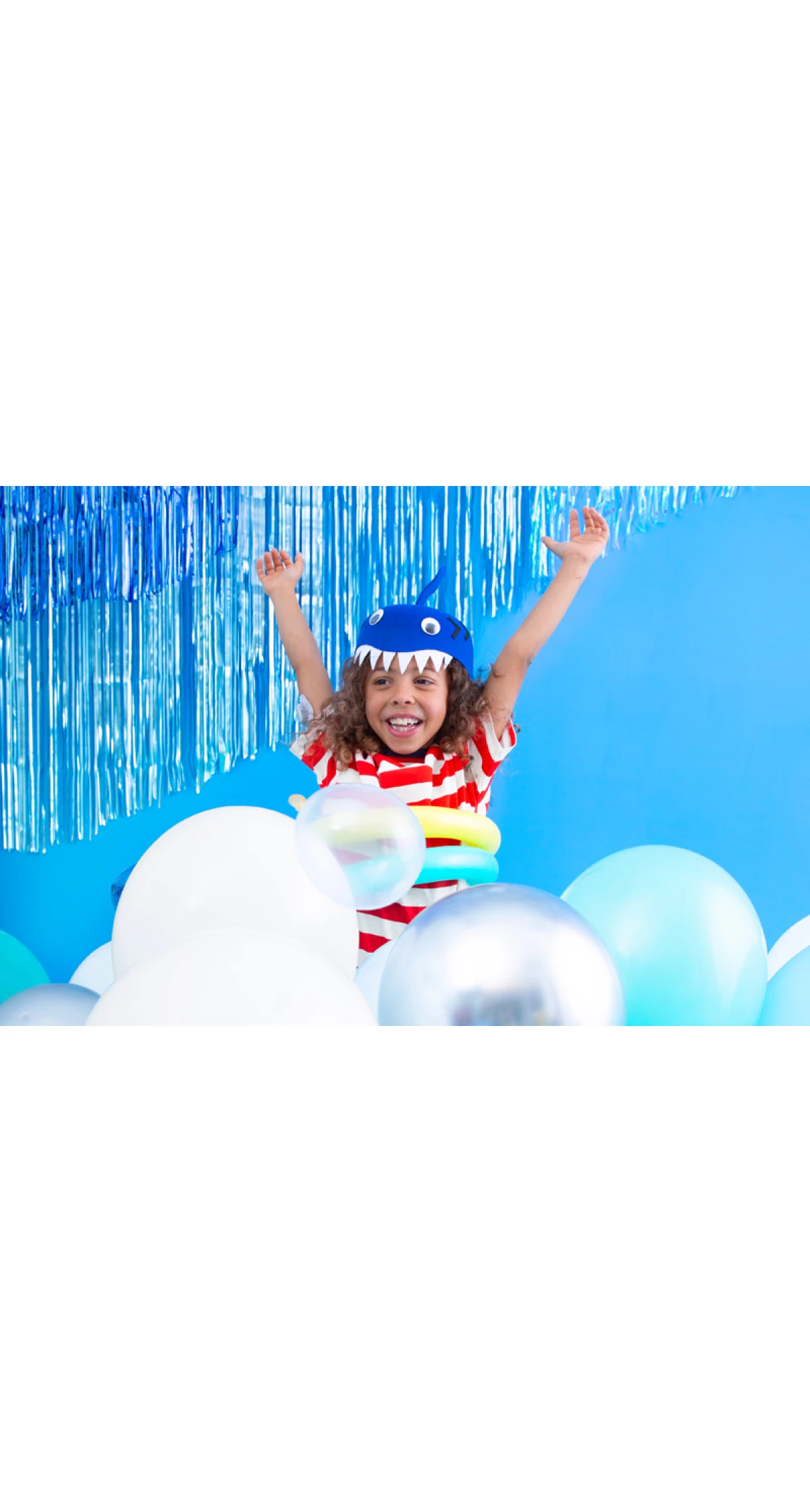 Party Backdrop Curtain Blue, 90 x 250cm