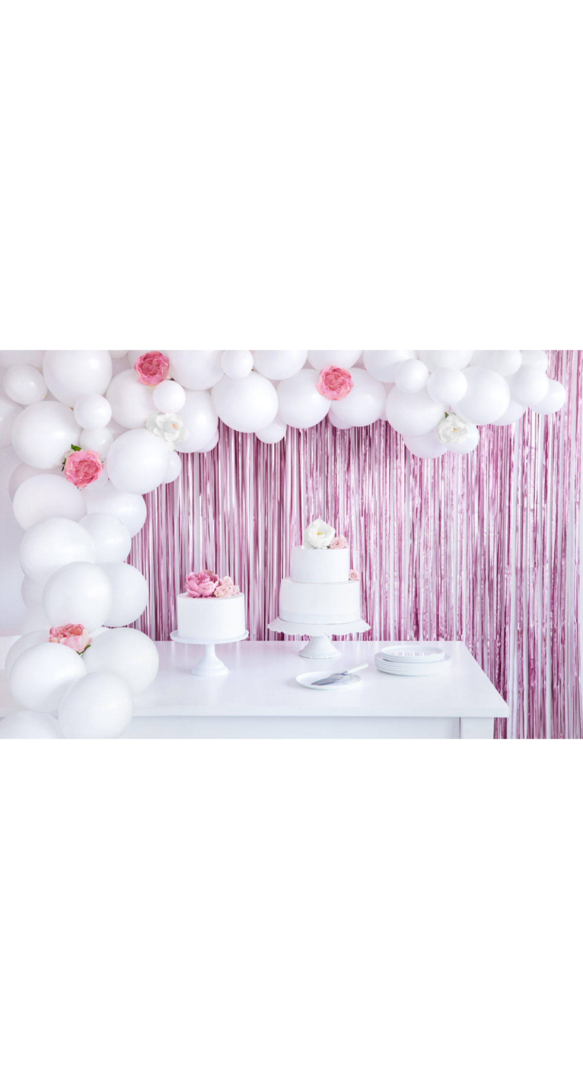 Party Backdrop Curtain Heather, 90 x 250cm