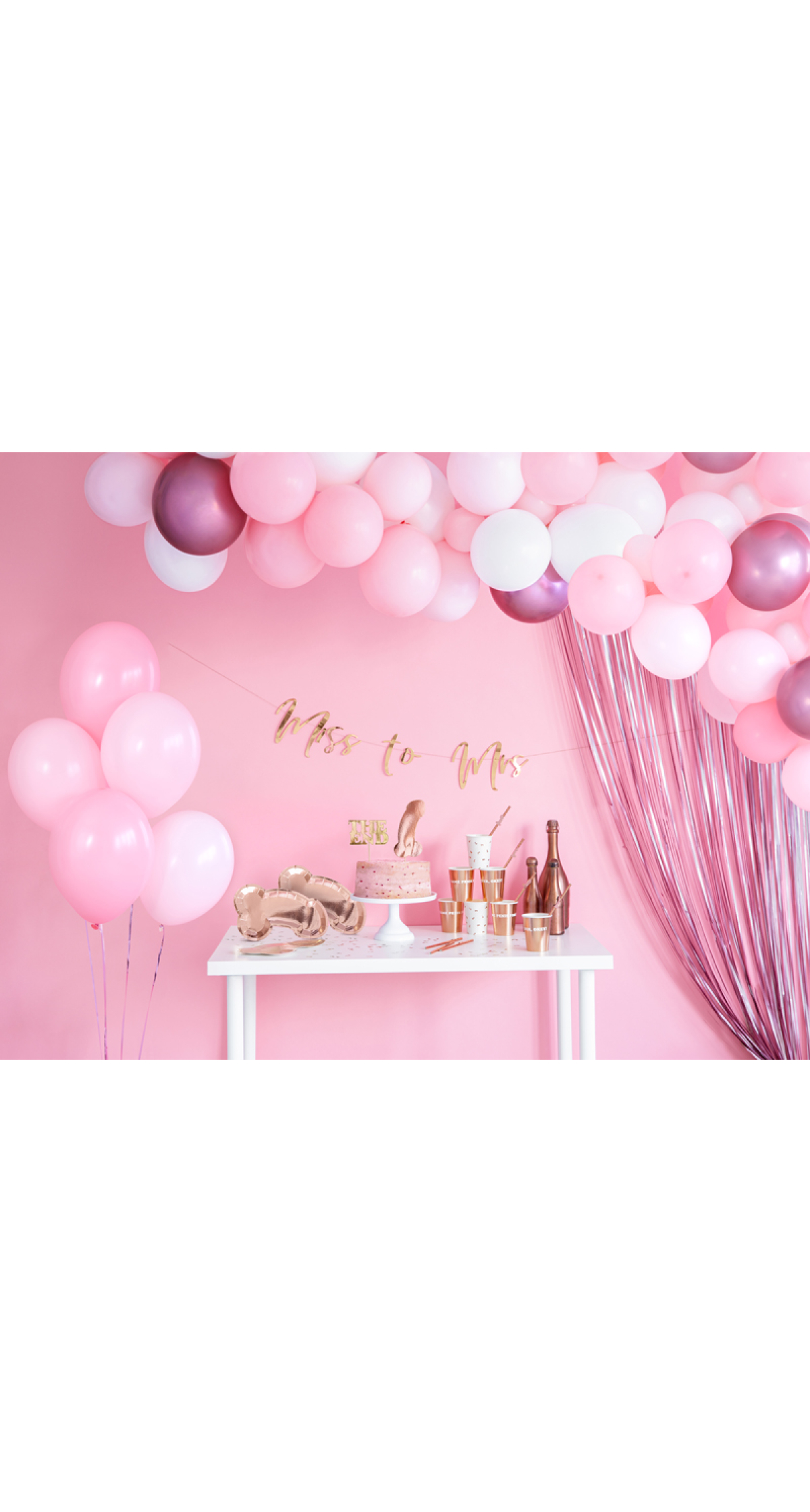 Party Backdrop Curtain Heather, 90 x 250cm