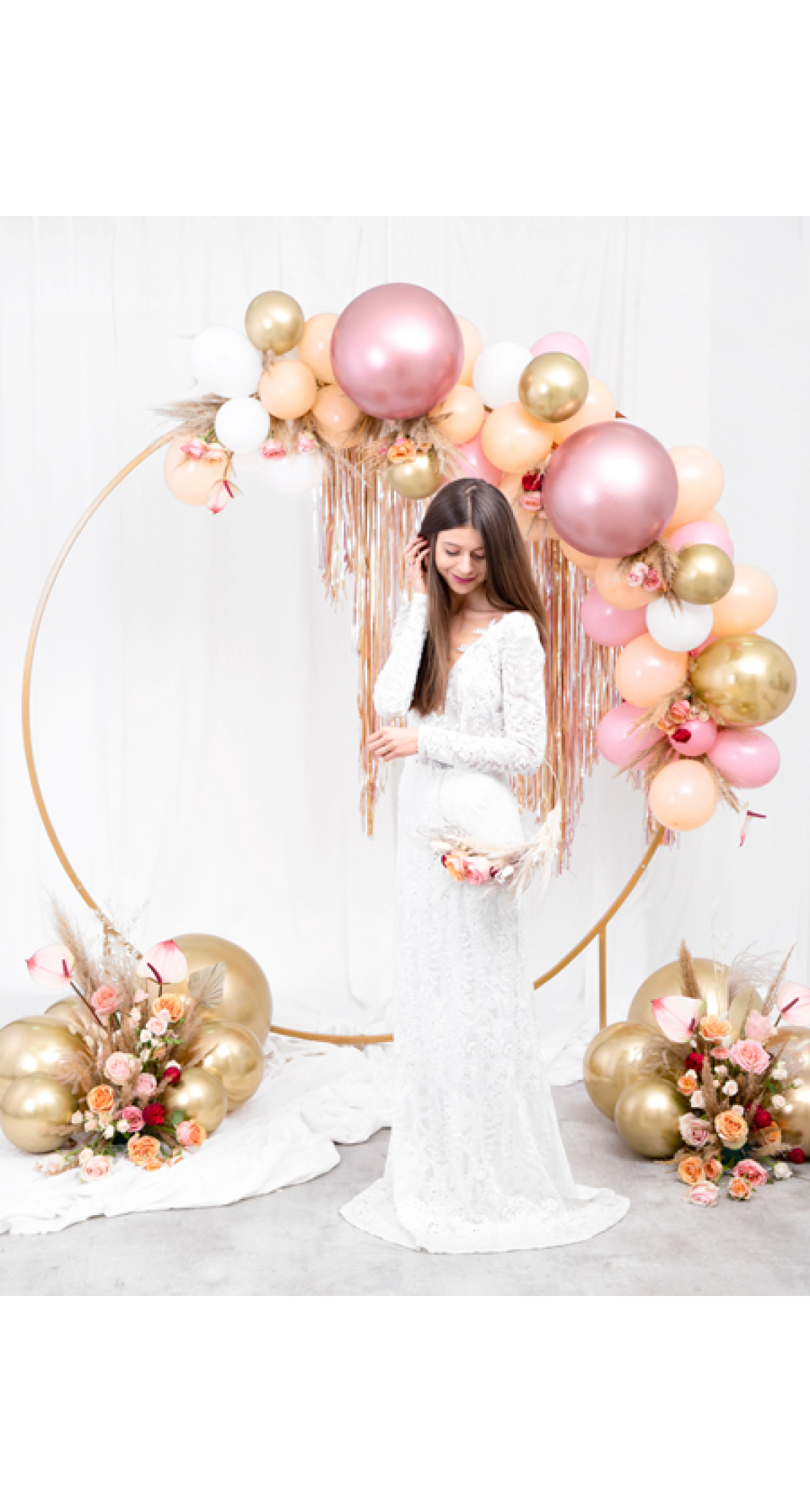 Party Backdrop Curtain Heather, 90 x 250cm
