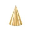 Party Hats, Gold, 16cm (1pkt / 6pc)