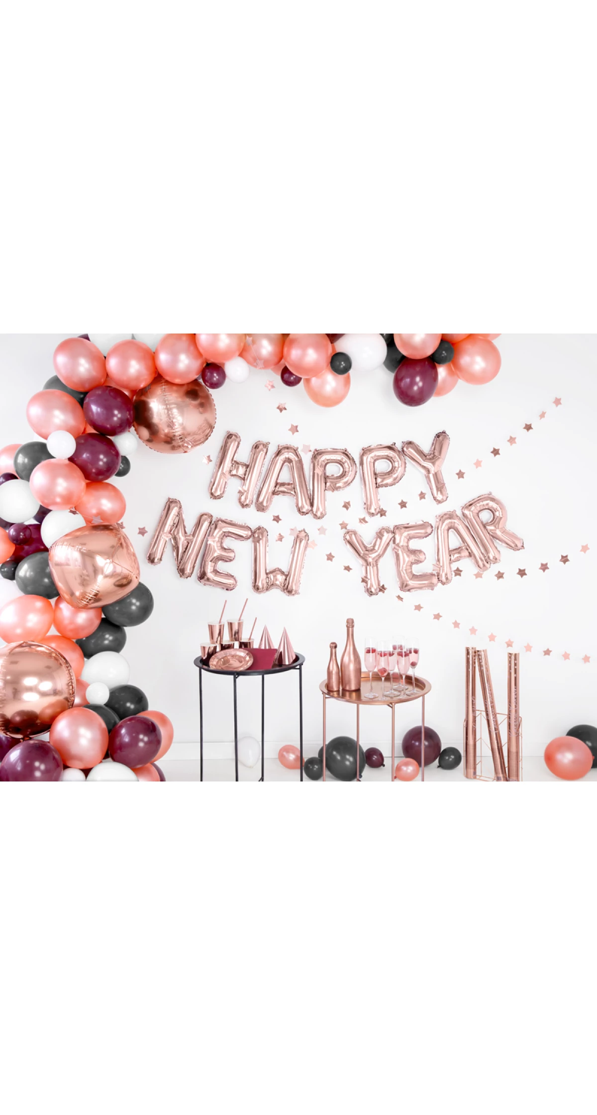 Party Hats, Rose Gold, 16cm (1 pkt / 6 pc.)
