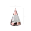 Party Hats, Rose Gold, 16cm (1 pkt / 6 pc.)