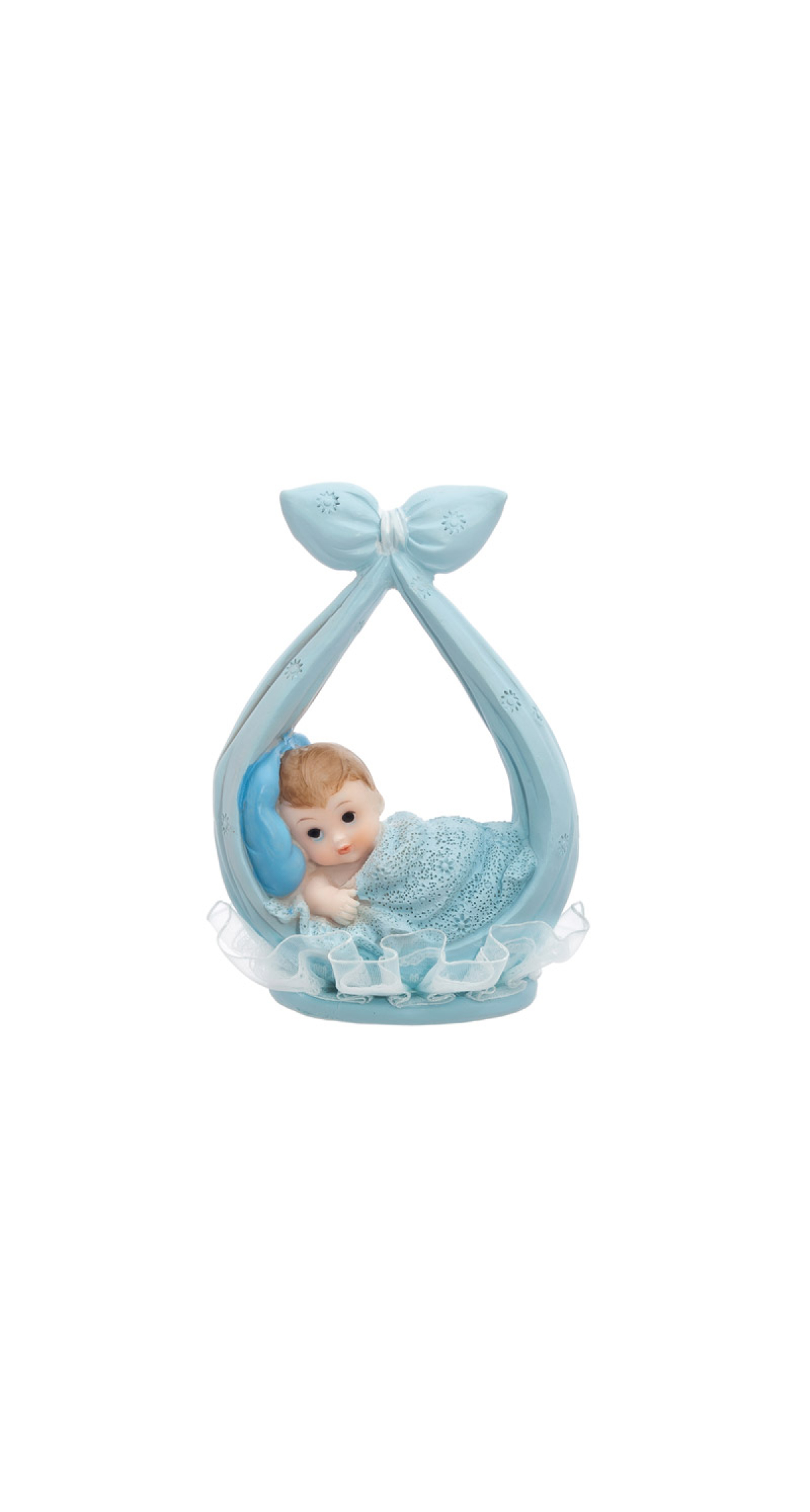 Figurine Boy In A Scarf, Blue, 11cm