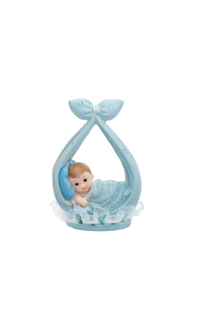 Figurine Boy In A Scarf, Blue, 11cm