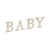 Wooden Inscription Baby, 16.5-21.5x19.5cm