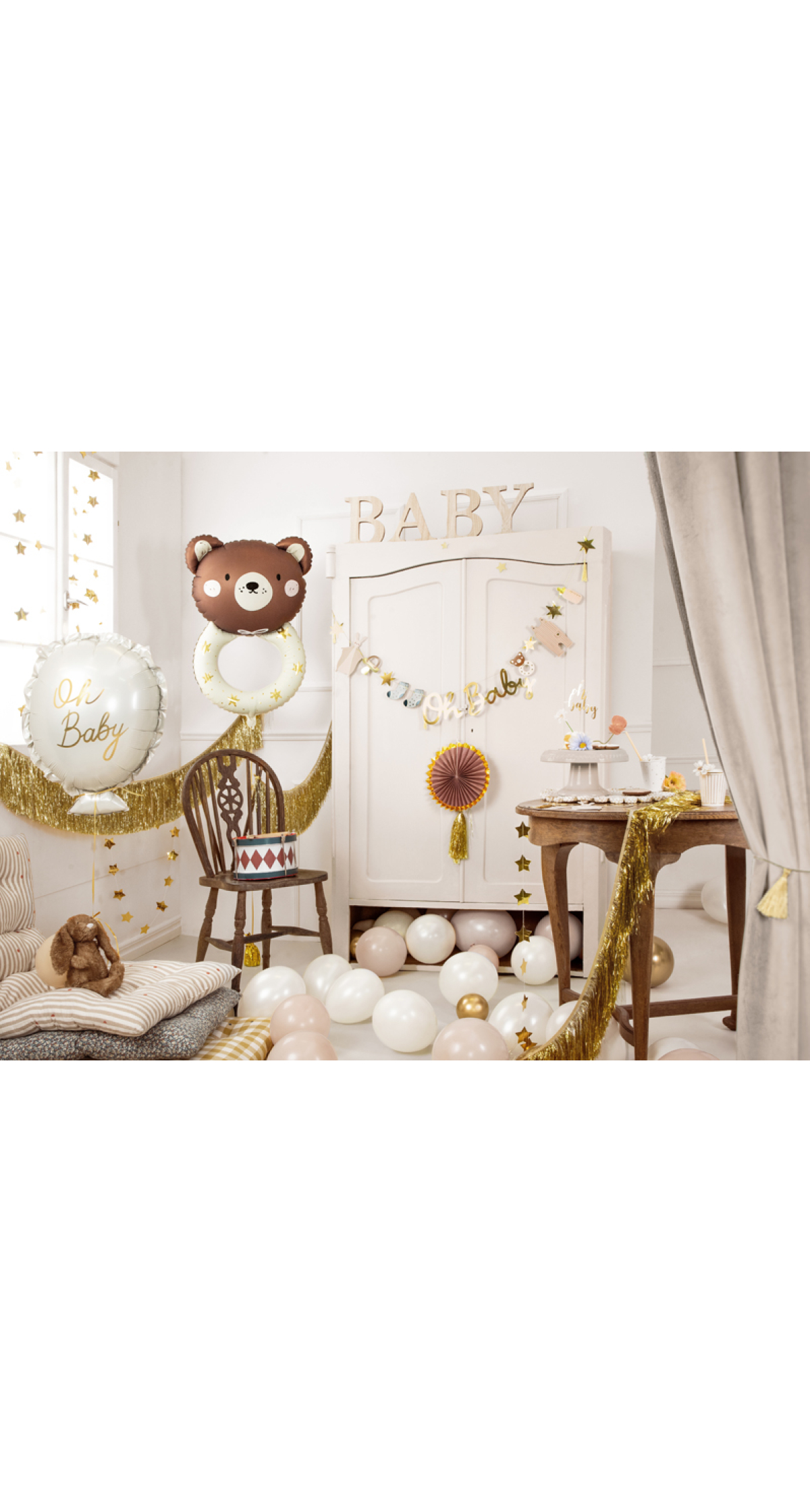 Wooden Inscription Baby, 16.5-21.5x19.5cm