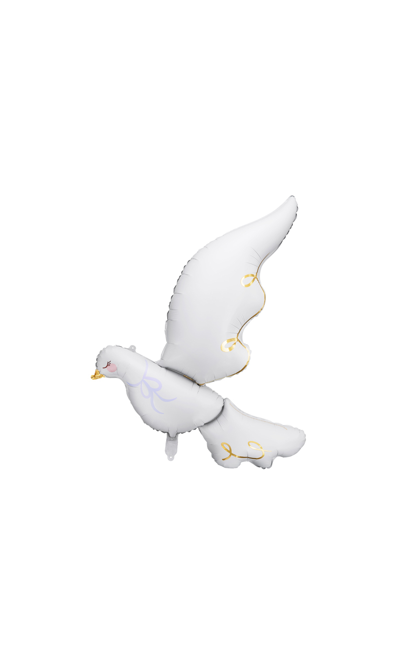 Foil Balloon Dove, 80x100cm, Mix