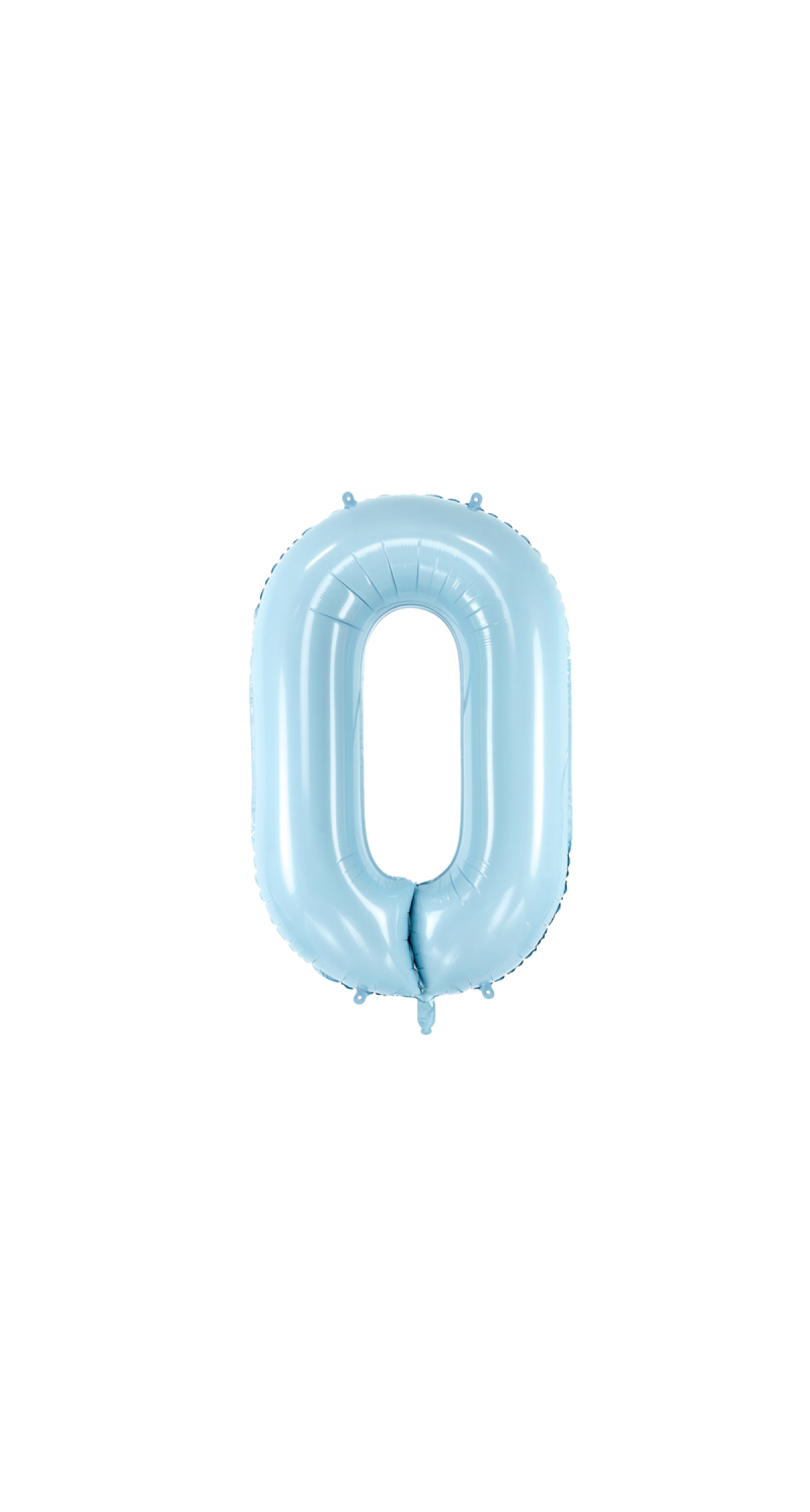 34 Inch Foil Balloon Number 0 – Light Blue