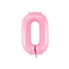 34 Inch Foil Balloon Number 0 – Light Pink
