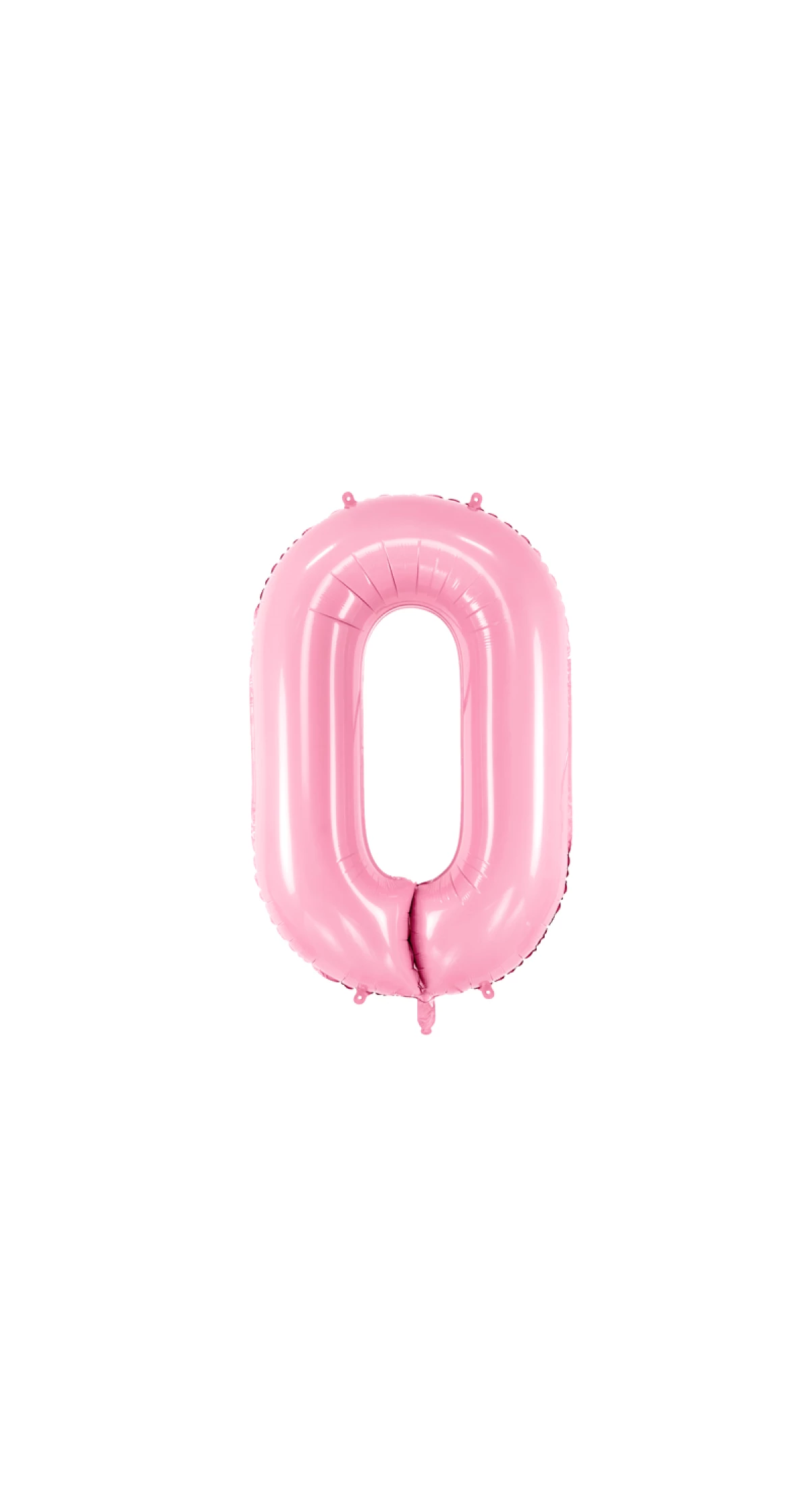 34 Inch Foil Balloon Number 0 – Light Pink