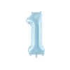 34 Inch Foil Balloon Number 1 – Light Blue