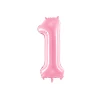 34 Inch Foil Balloon Number 1 – Light Pink