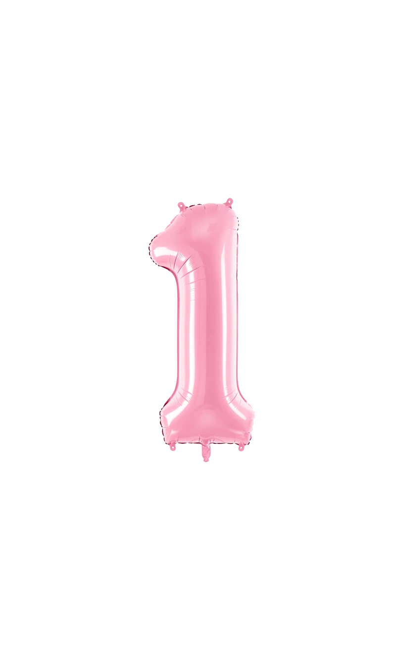 34 Inch Foil Balloon Number 1 – Light Pink