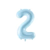 34 Inch Foil Balloon Number 2 – Light Blue