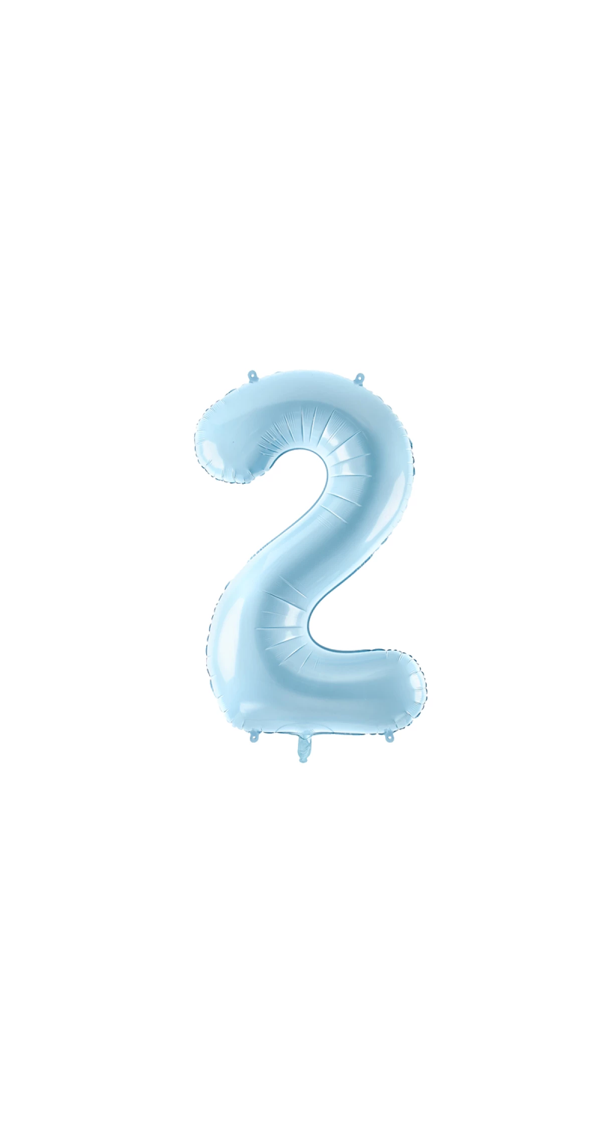 34 Inch Foil Balloon Number 2 – Light Blue