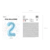 34 Inch Foil Balloon Number 2 – Light Blue