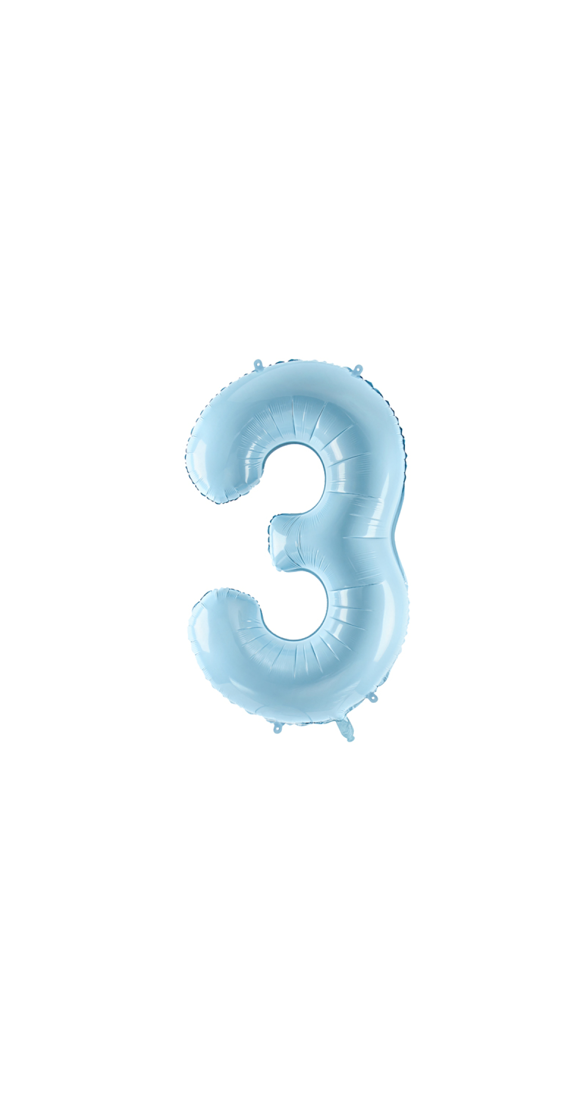 34 Inch Foil Balloon Number 3 – Light Blue