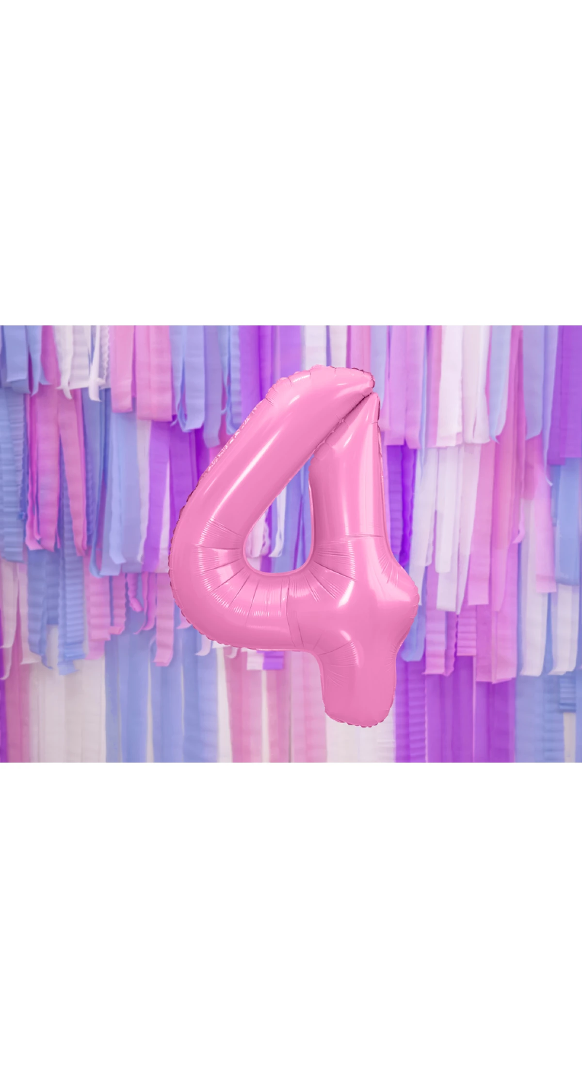 34 Inch Foil Balloon Number 4 – Light Pink