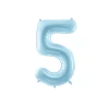 34 Inch Foil Balloon Number 5 – Light Blue