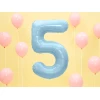34 Inch Foil Balloon Number 5 – Light Blue