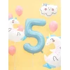 34 Inch Foil Balloon Number 5 – Light Blue