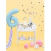 34 Inch Foil Balloon Number 6 – Light Blue