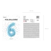 34 Inch Foil Balloon Number 6 – Light Blue