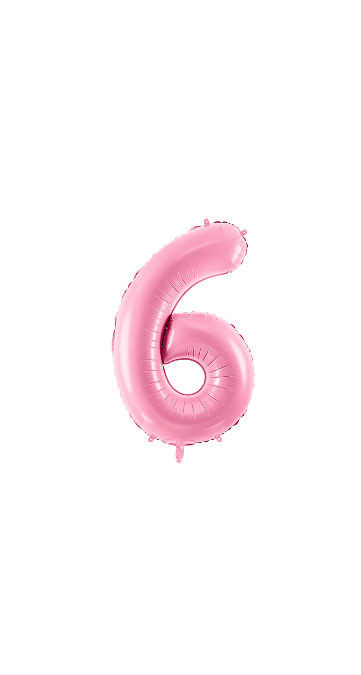 34 Inch Foil Balloon Number 6 – Light Pink