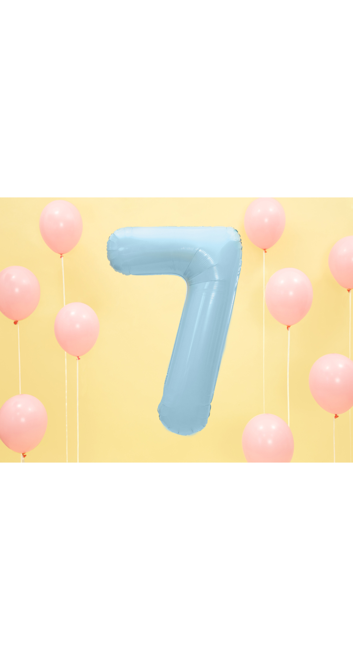 34 Inch Foil Balloon Number 7 – Light Blue