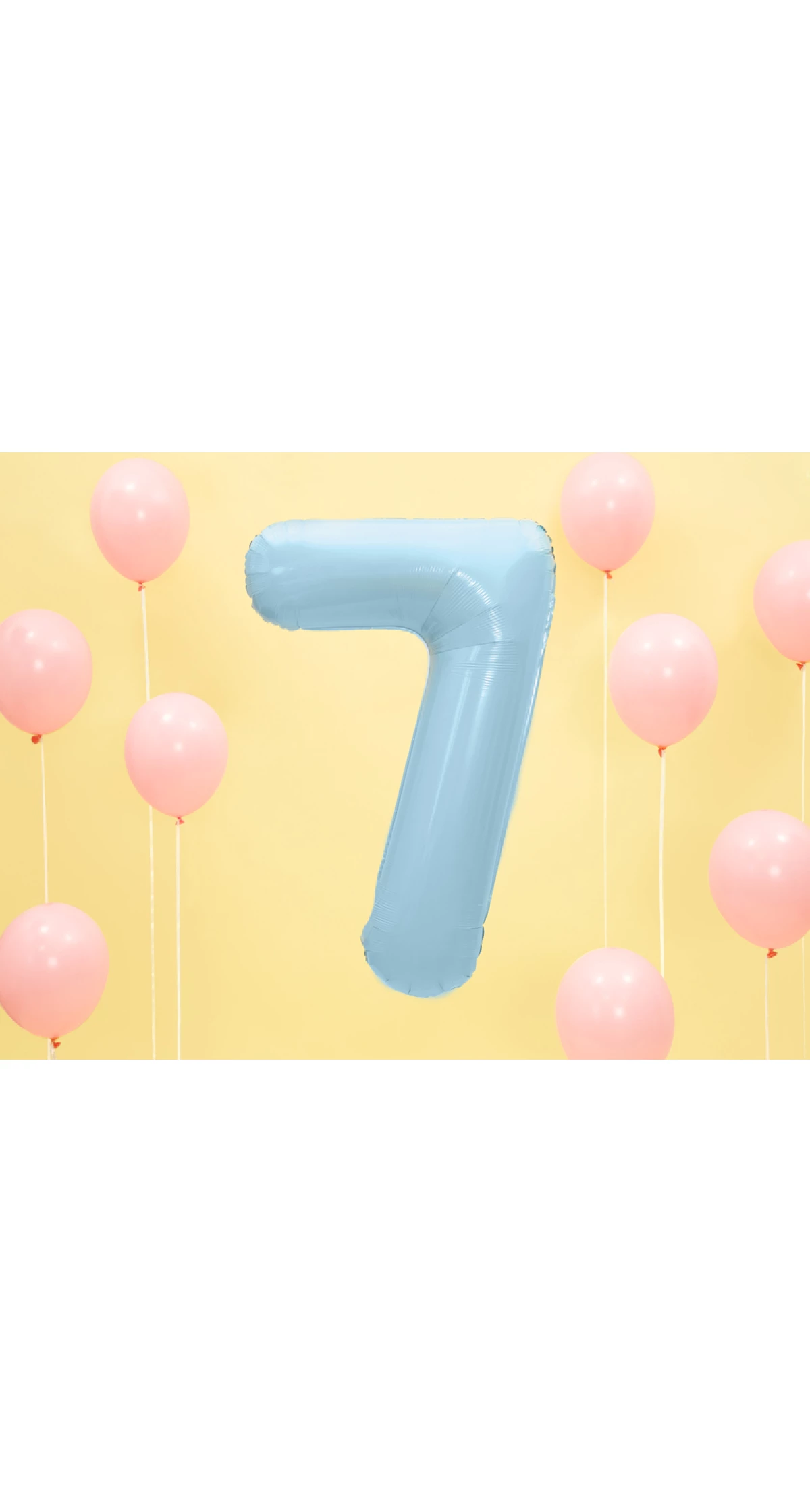 34 Inch Foil Balloon Number 7 – Light Blue