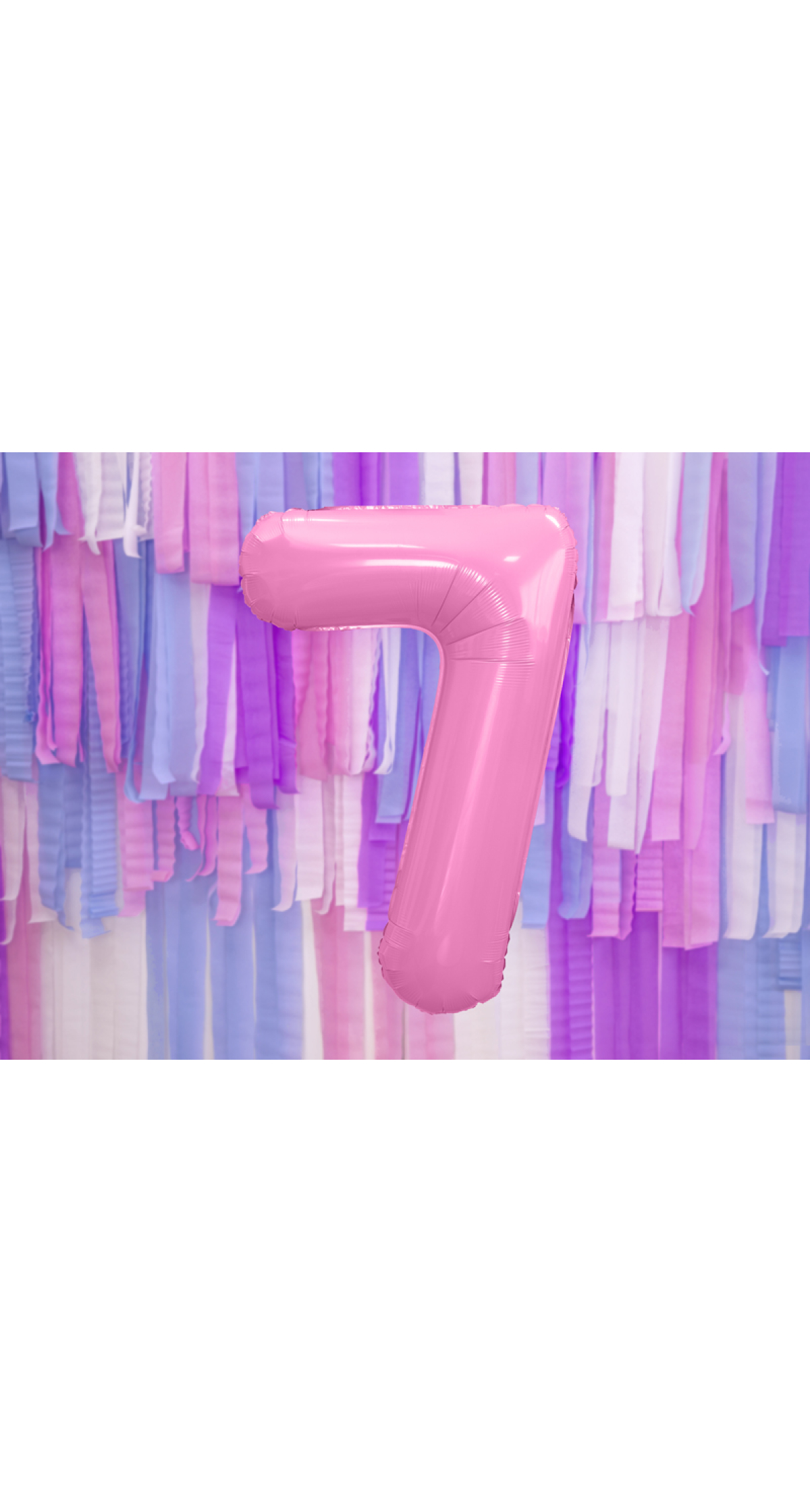 34 Inch Foil Balloon Number 7 – Light Pink