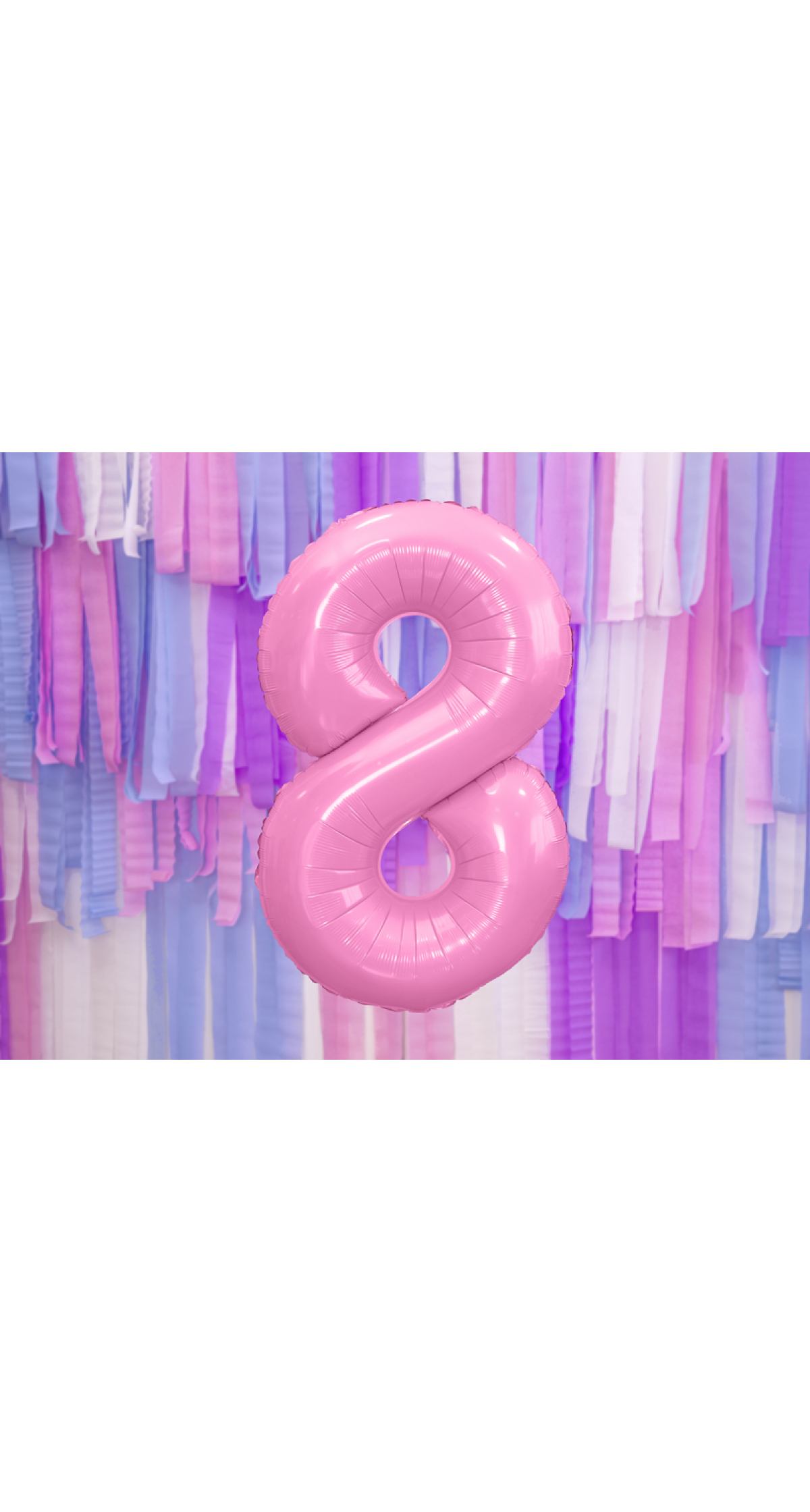 34 Inch Foil Balloon Number 8 – Light Pink
