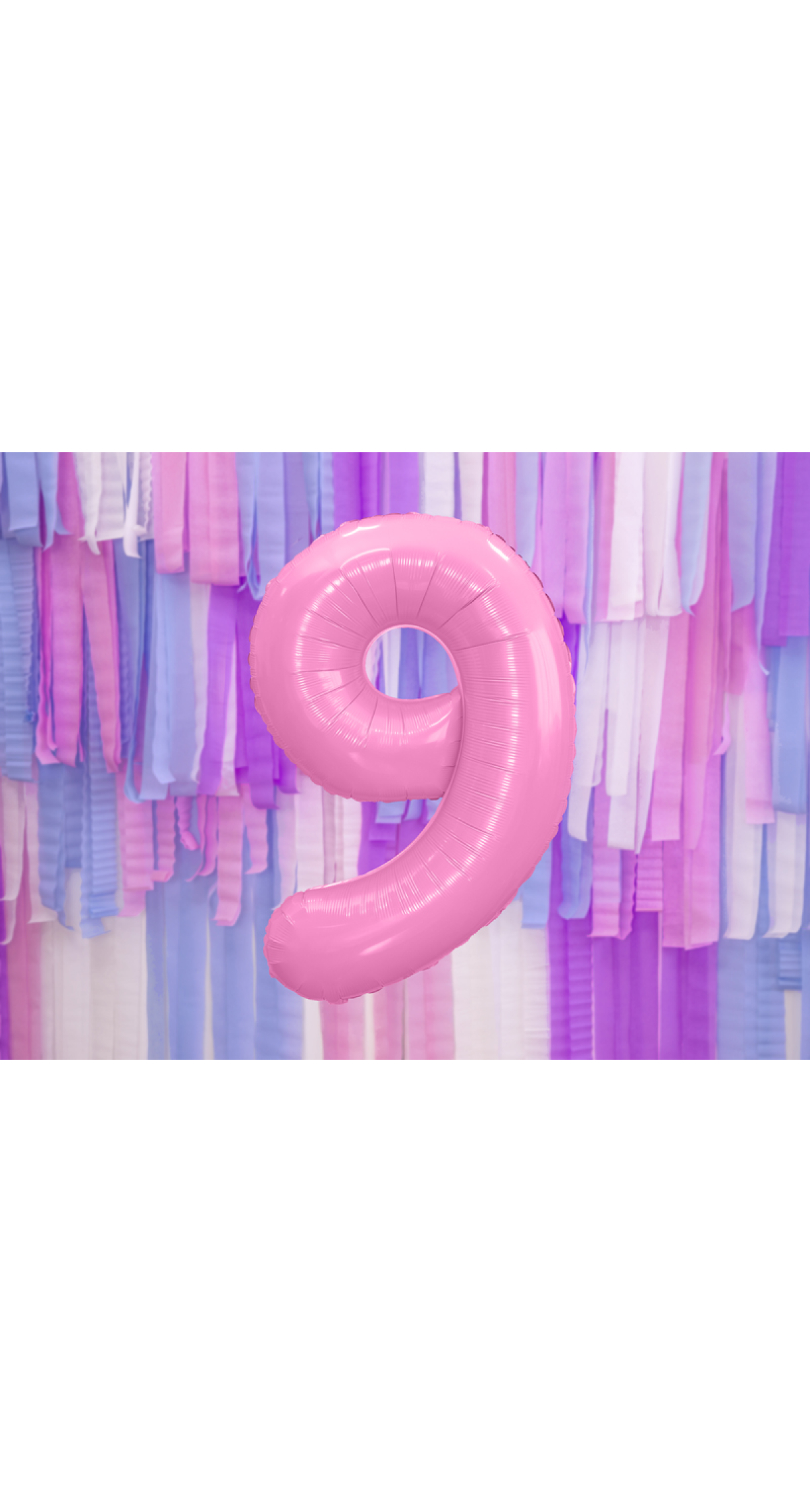 34 Inch Foil Balloon Number 9 – Light Pink
