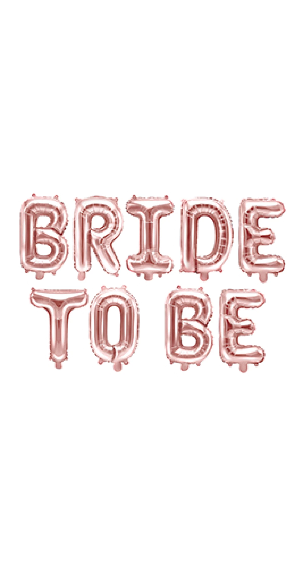 Foil Balloon Bride To Be, 340x35cm, Rose Gold