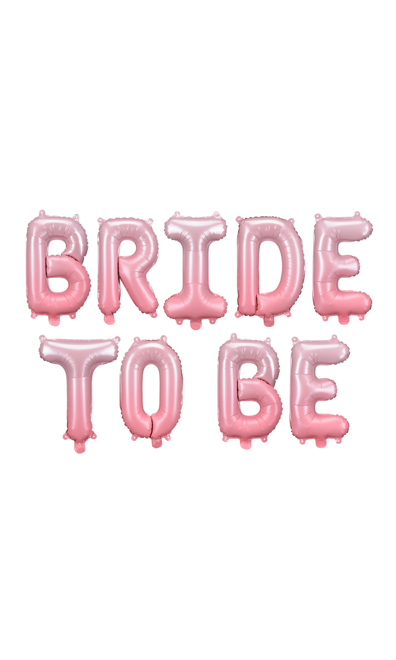 Foil Balloon Bride To Be, 350x45cm, Pink