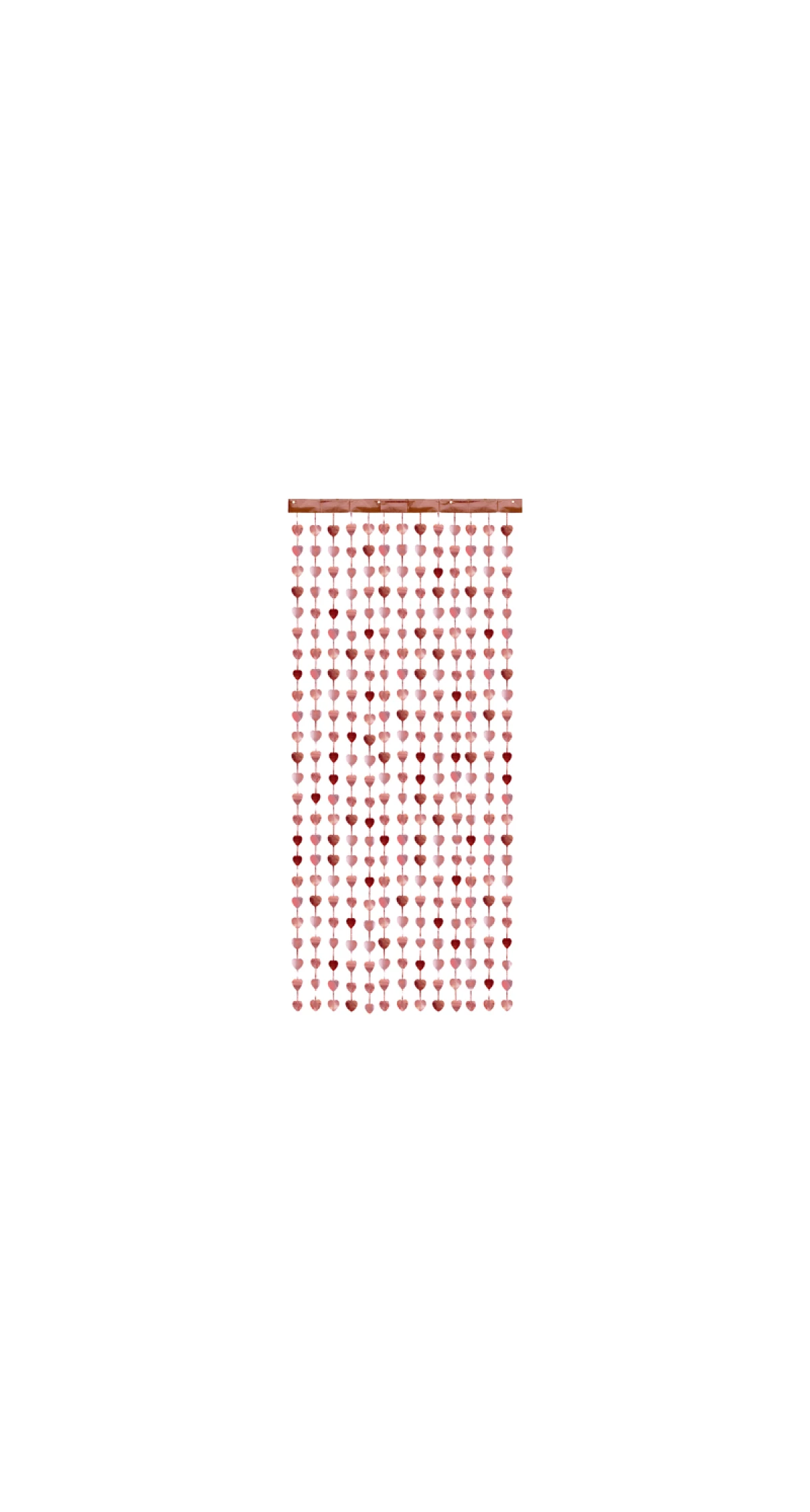 Party Curtain - Hearts, Rose Gold, 100x245cm