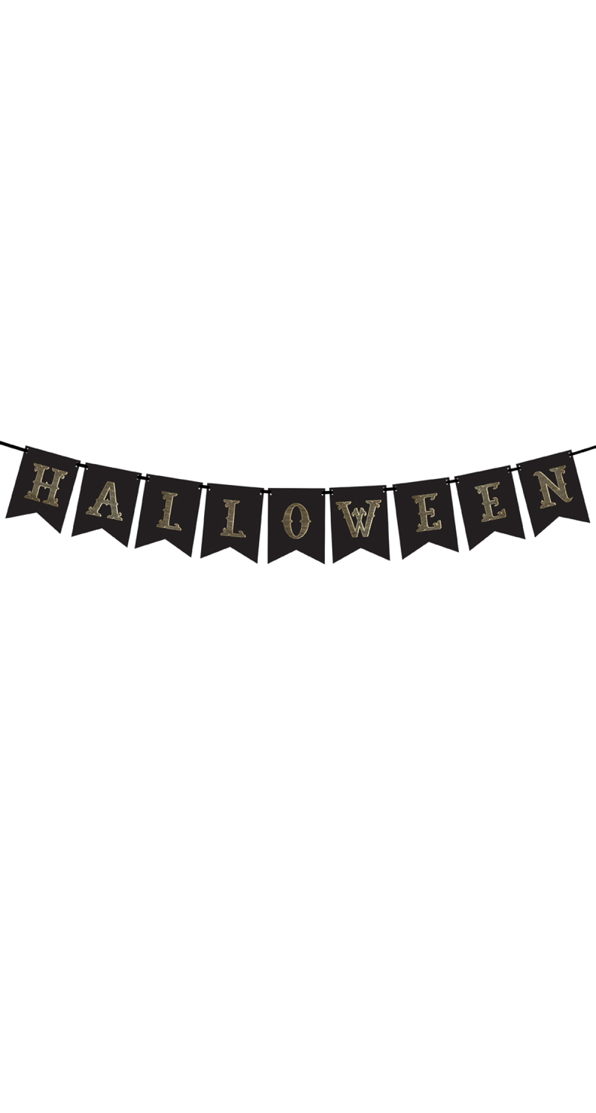 Banner Halloween, Black, 20x175cm