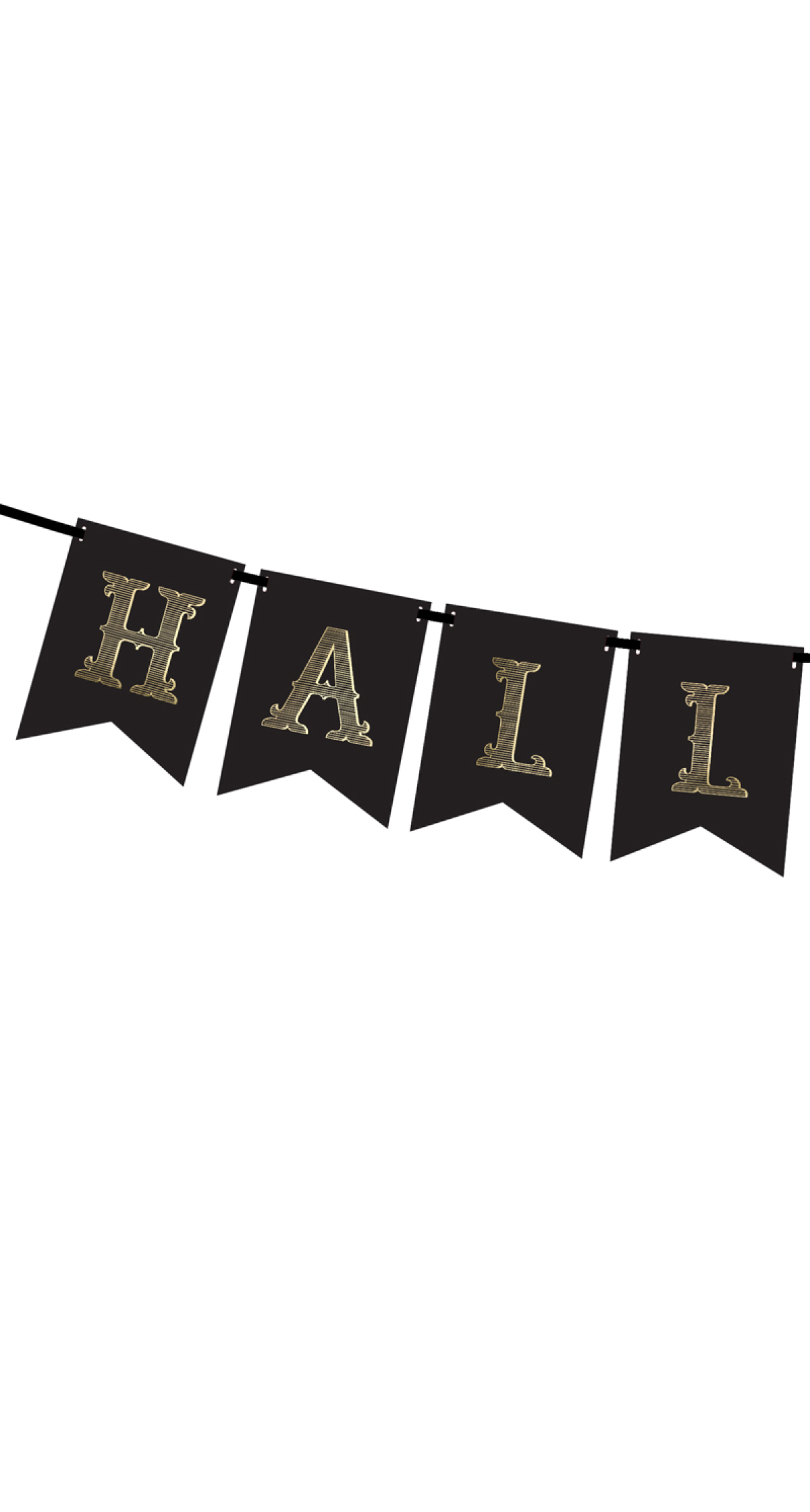 Banner Halloween, Black, 20x175cm