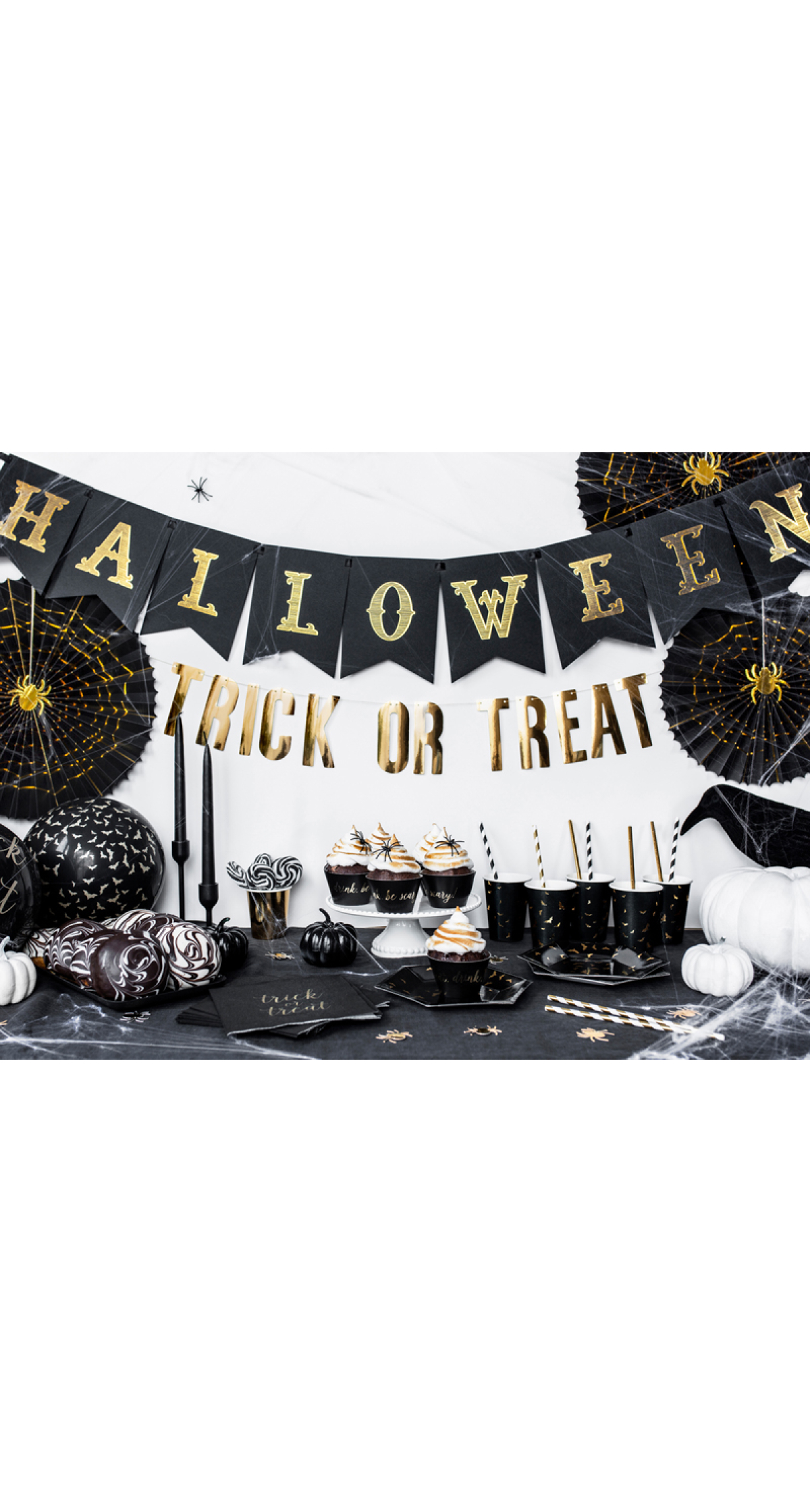 Banner Halloween, Black, 20x175cm