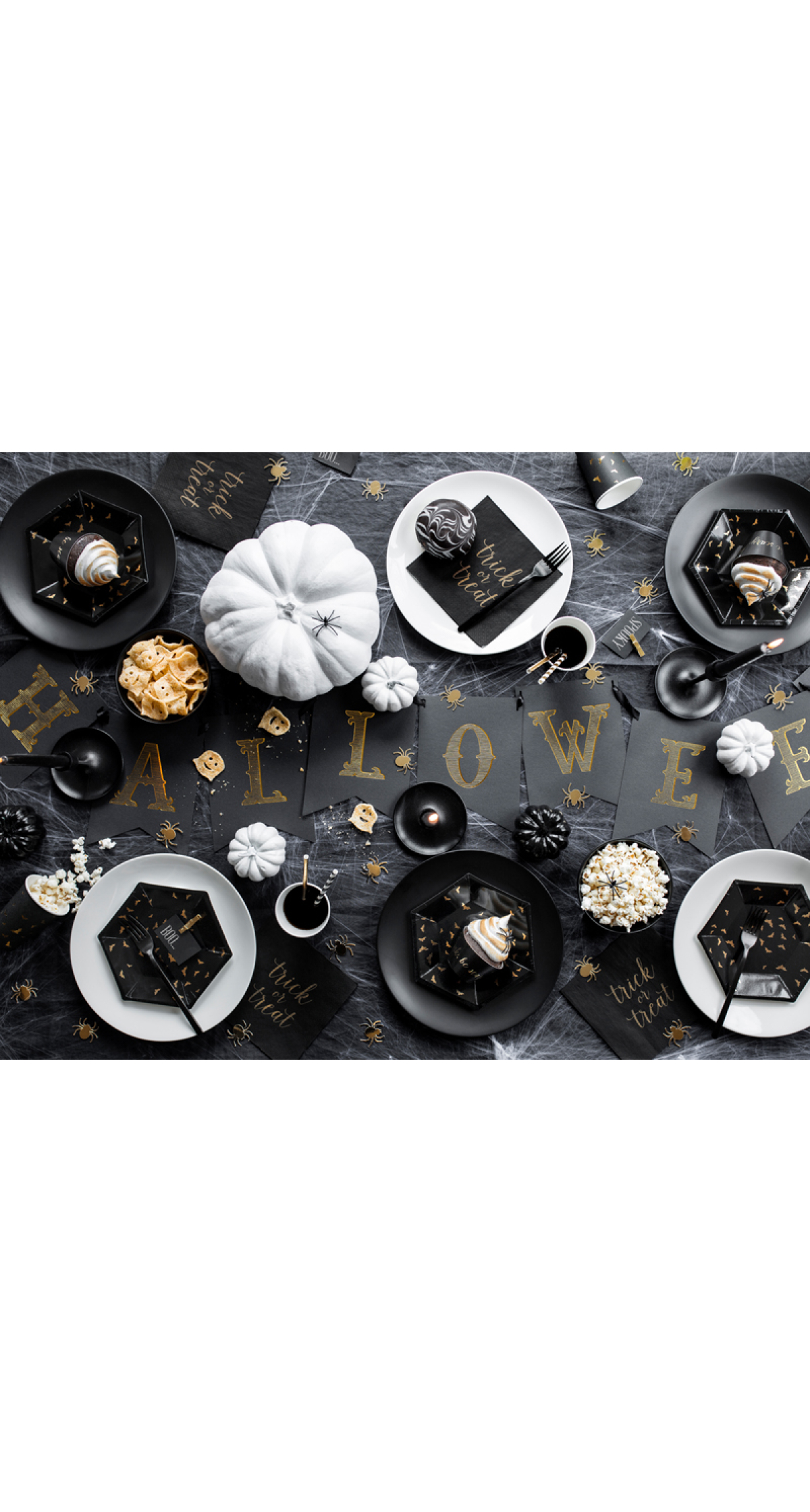 Banner Halloween, Black, 20x175cm