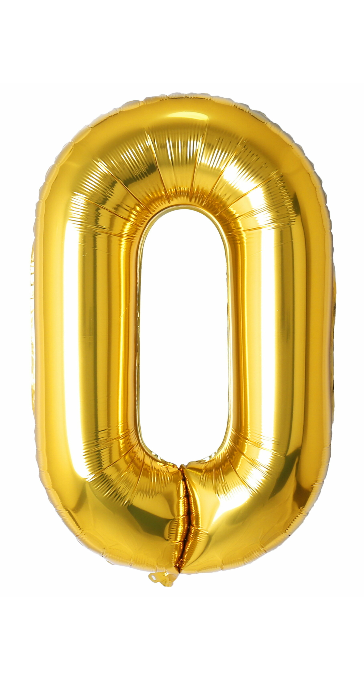 34 Inch Foil Balloon Number 0 - Gold