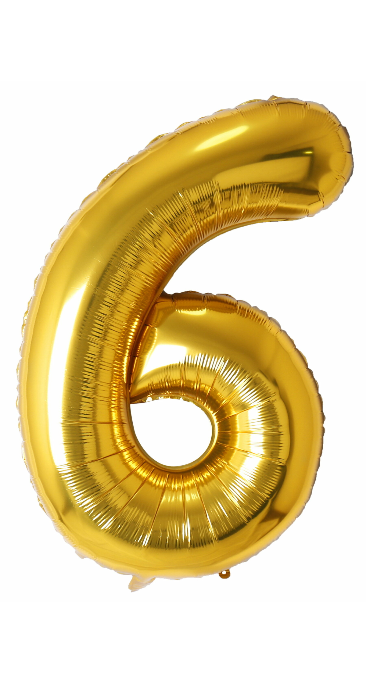 34 Inch Foil Balloon Number 6 - Gold