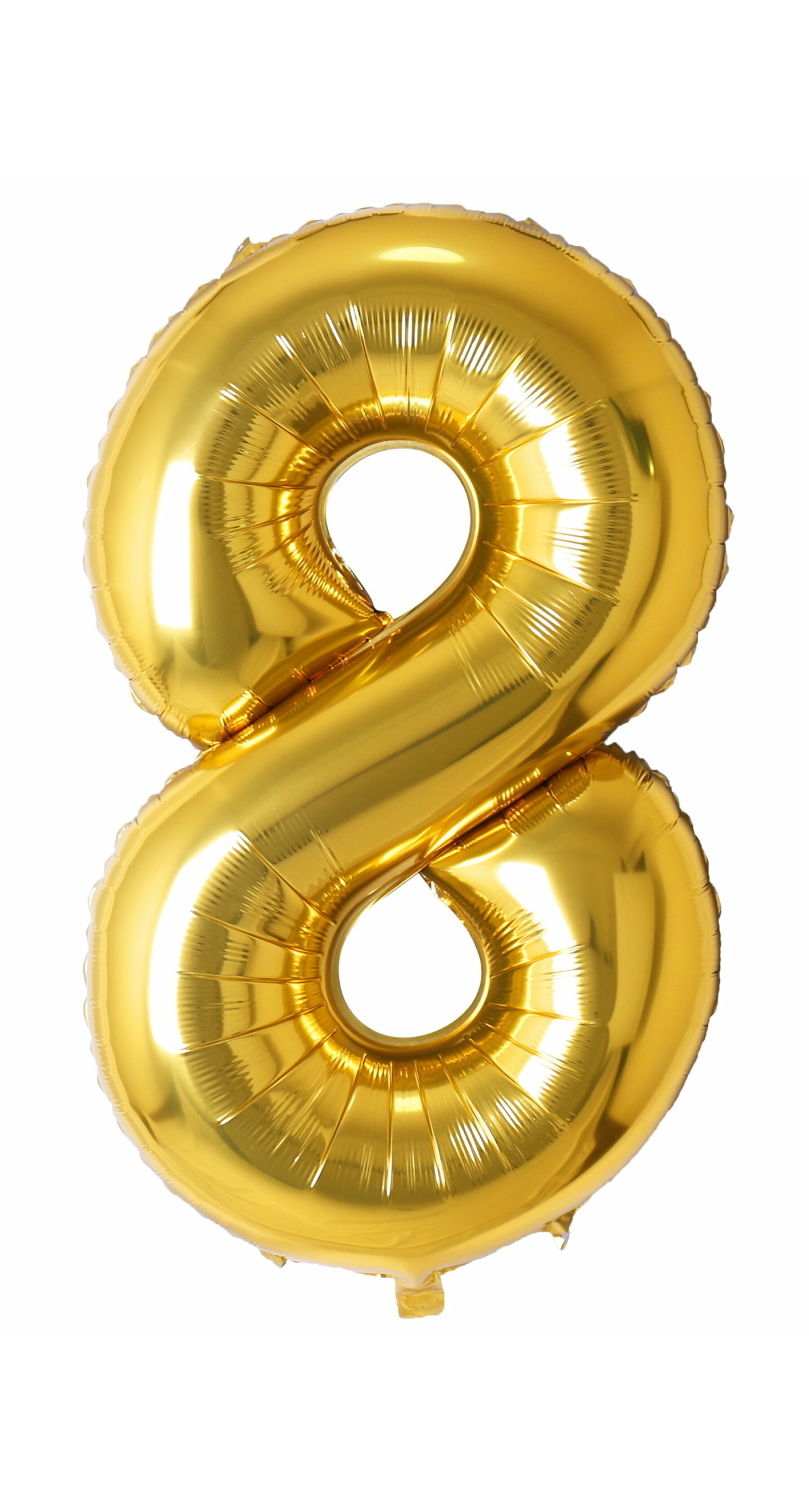 34 Inch Foil Balloon Number 8 - Gold